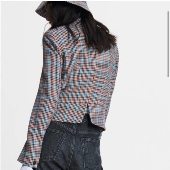 NWT Rag & Bone Elliot Plaid Wool Blazer Jacket - Picture 3 of 10